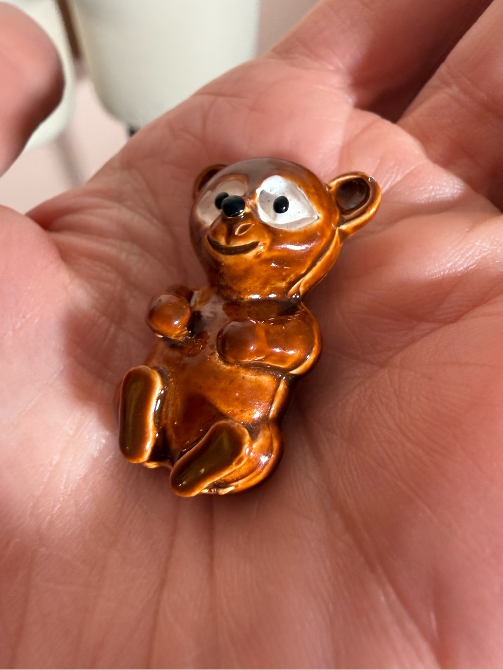 Vintage Gerry Brown teddy Bear Metal brooch Cottagecore Girlhoodcore